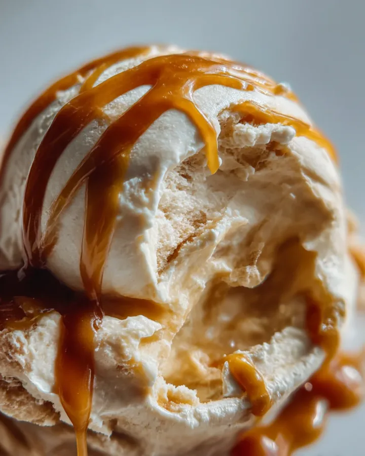 No-Churn Salted Caramel Ice Cream
