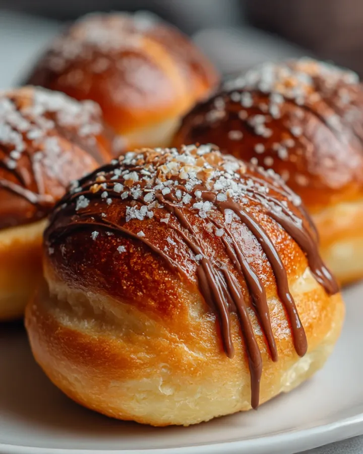 Nutella Stuffed Brioche Buns