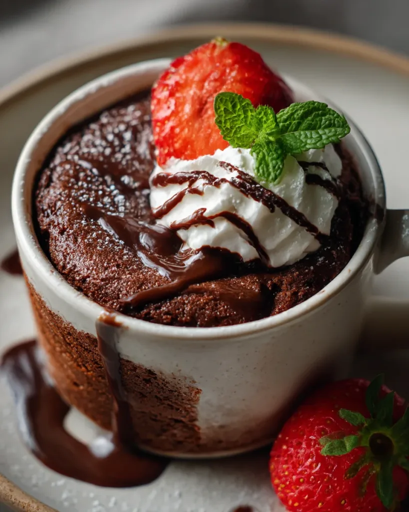 Quick Chocolate Lava Mug Cake