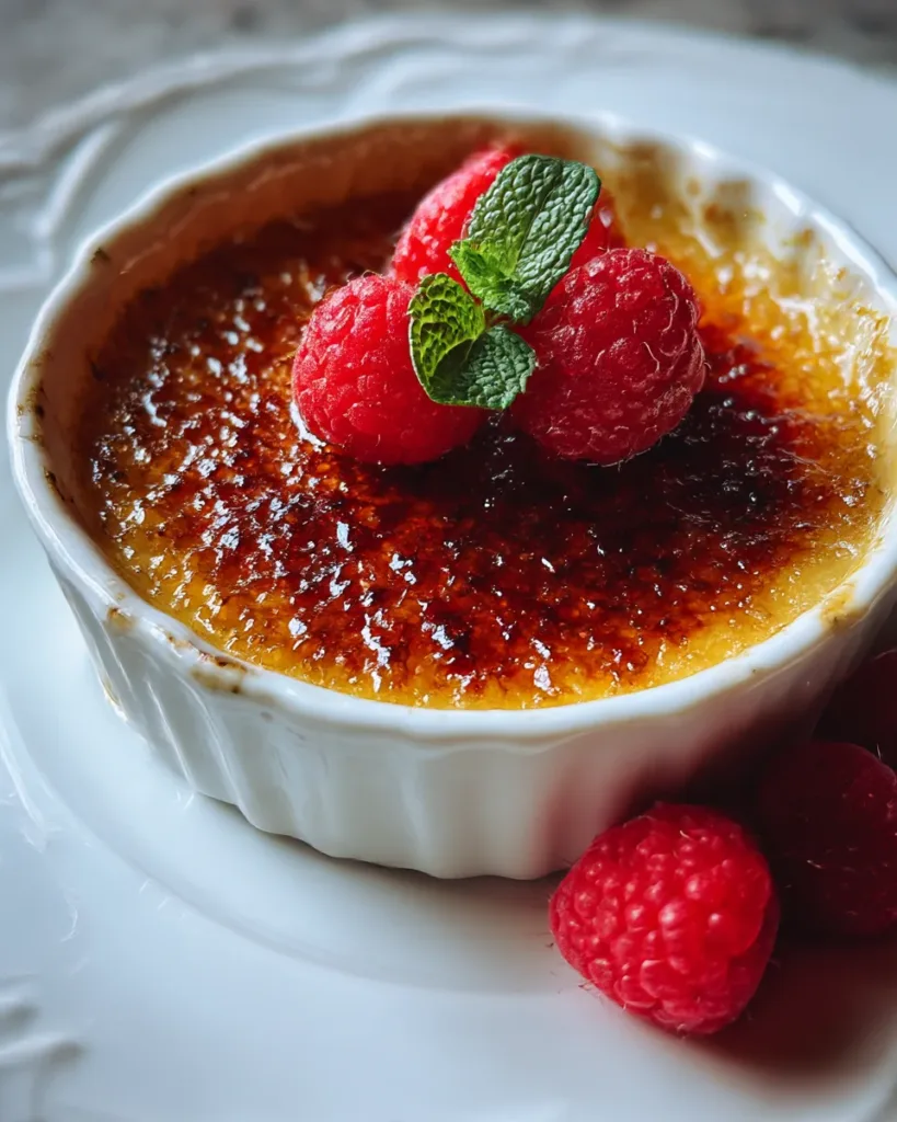 Raspberry Earl Grey Crème Brûlée