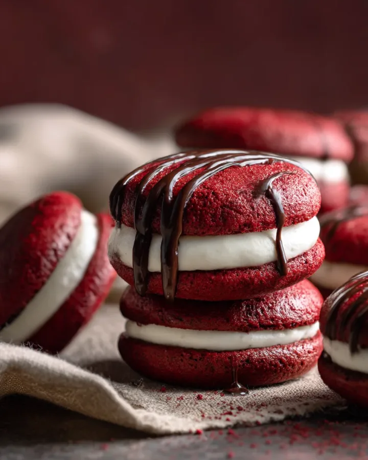 Red Velvet Whoopie Pies