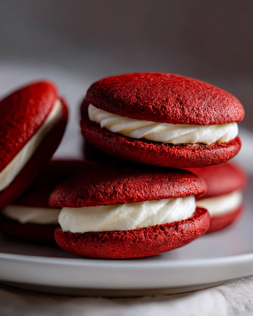 Red Velvet Whoopie Pies
