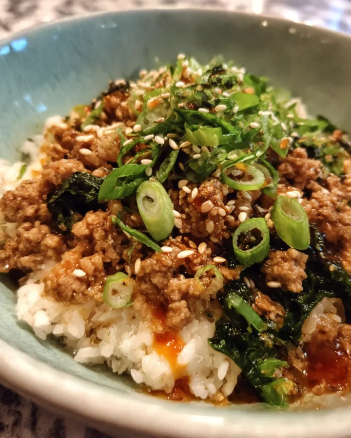 Sesame Ginger Ground Turkey Bowls