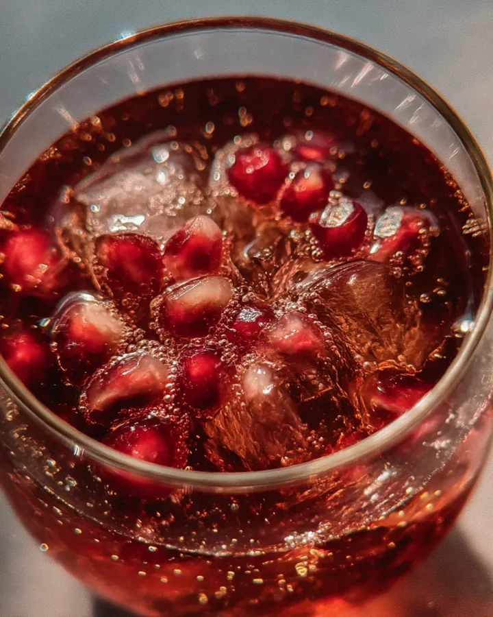 Sparkling Pomegranate Mocktail