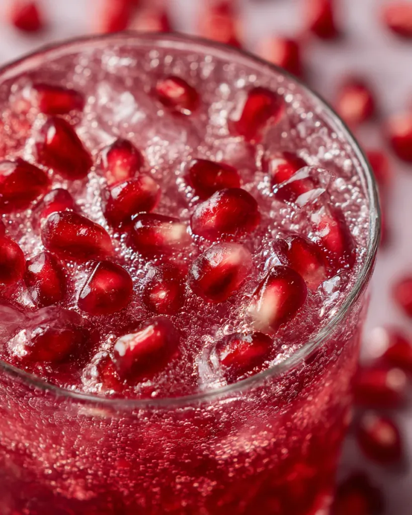 Sparkling Pomegranate Mocktail