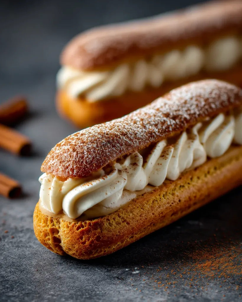Spiced Pumpkin Chai Éclairs