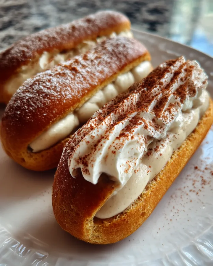 Spiced Pumpkin Chai Éclairs