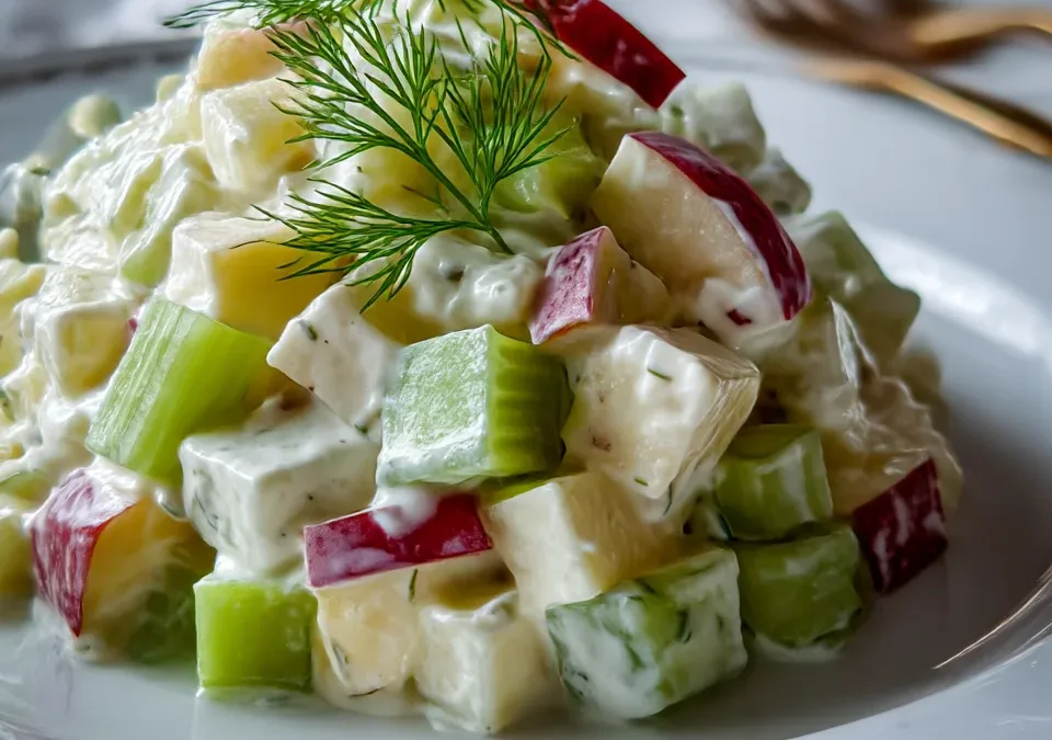 Waldorf Salad with Apples and Celery