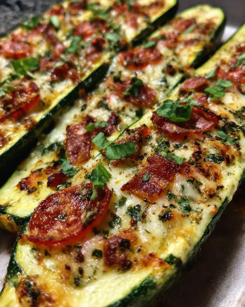 Zucchini Pizza Boats