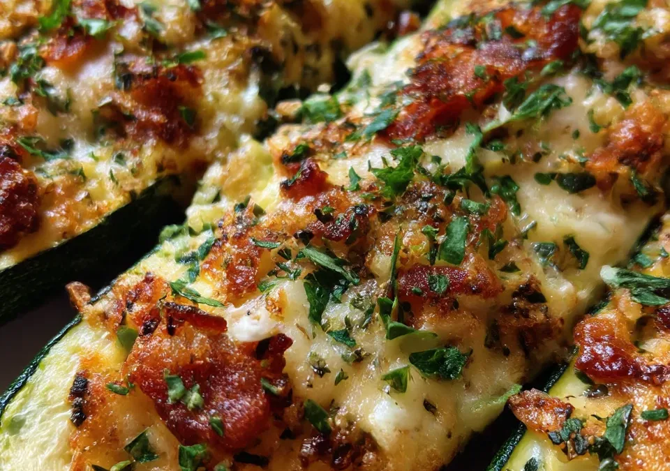 Zucchini Pizza Boats