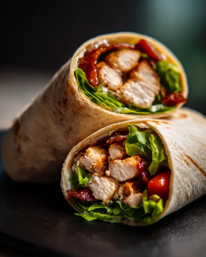 BBQ Ranch Chicken Wraps
