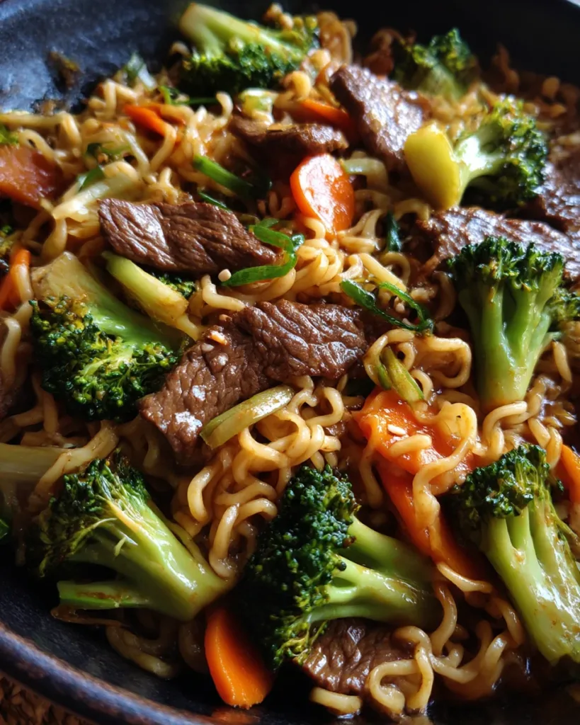 Beef & Broccoli Ramen Stir Fry
