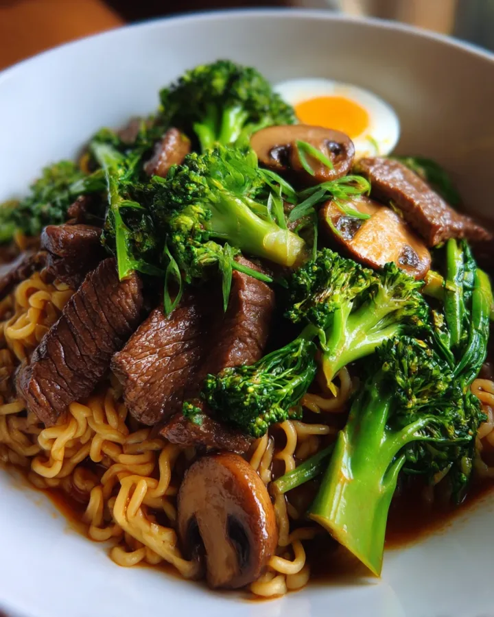 Beef & Broccoli Ramen Stir Fry