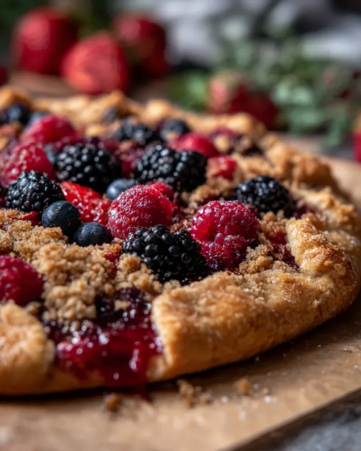 Berry Galette with Brown Butter Crumble