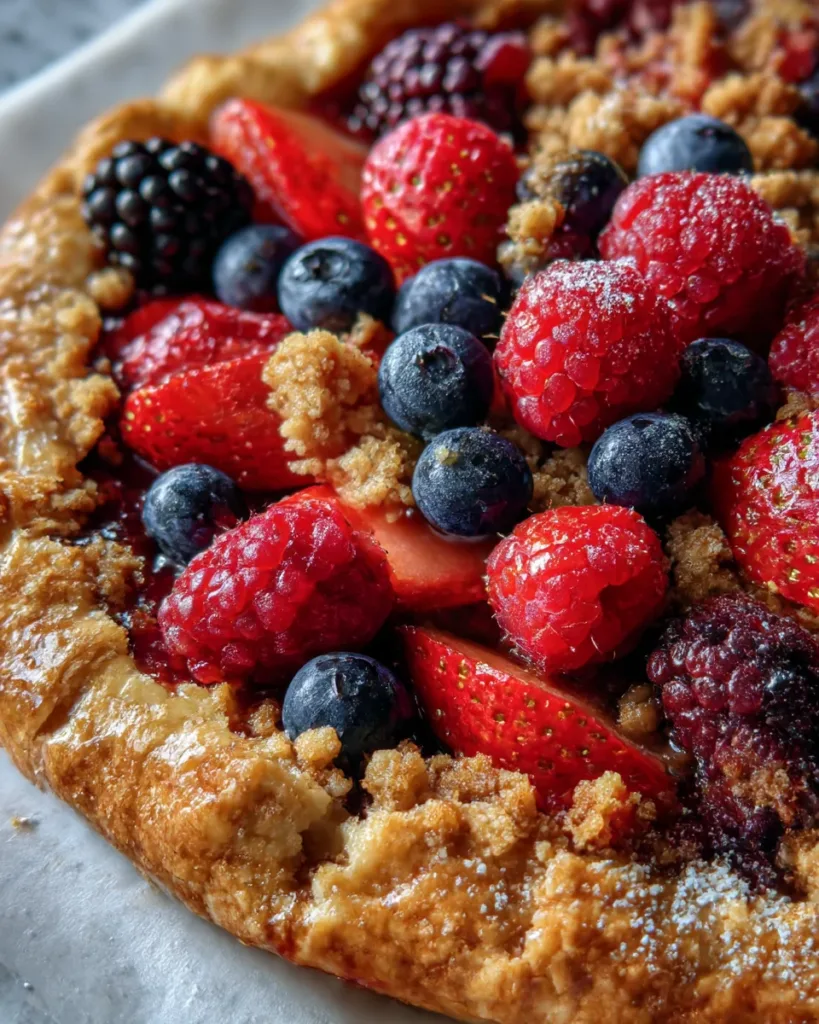 Berry Galette with Brown Butter Crumble