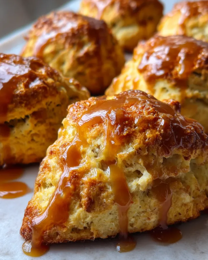 Brown Butter Caramel Apple Scones