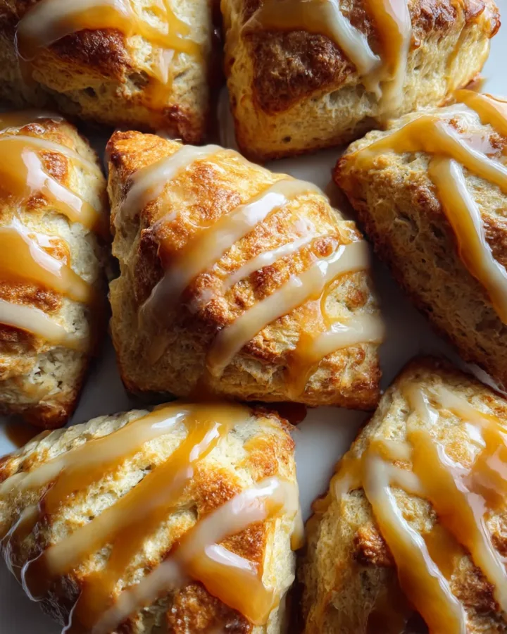 Brown Butter Caramel Apple Scones