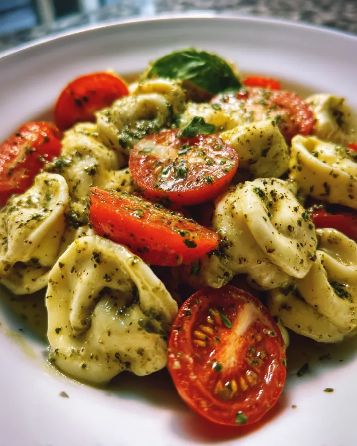 Caprese Pesto Tortellini Salad