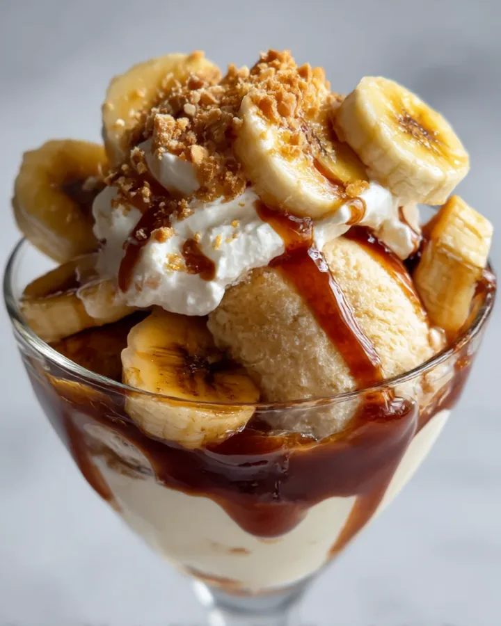 Caramelized Banana & Brown Butter Ice Cream Sundae