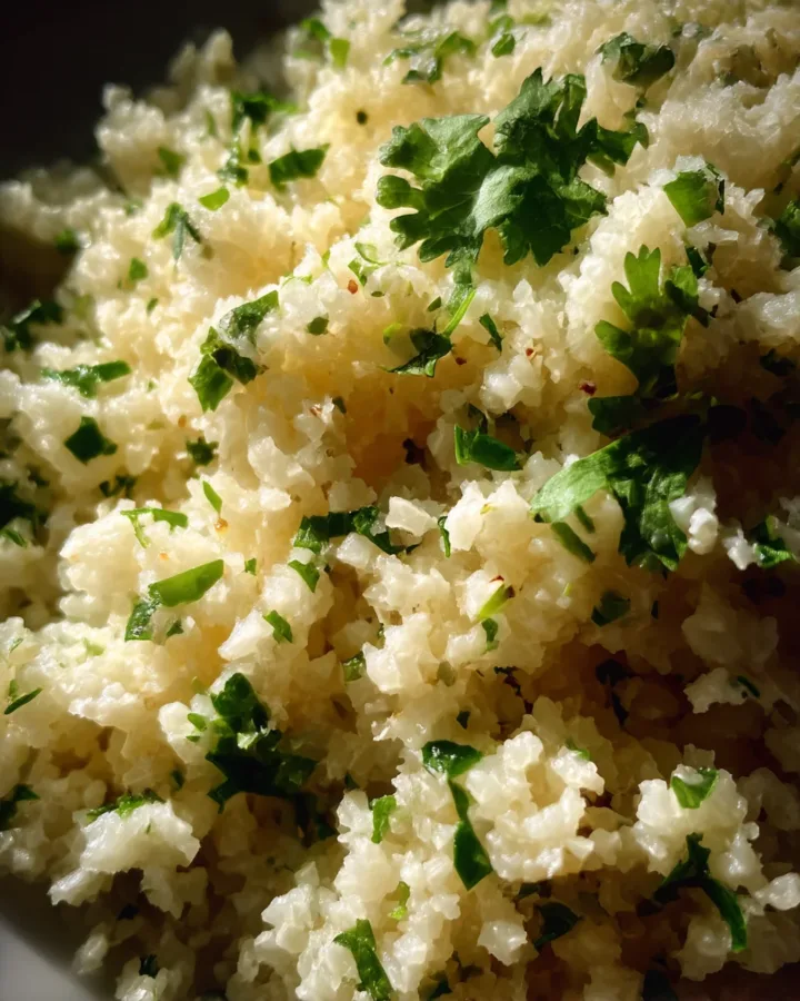 Cilantro Lime Cauliflower Rice