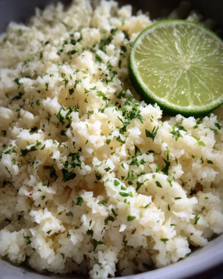Cilantro Lime Cauliflower Rice