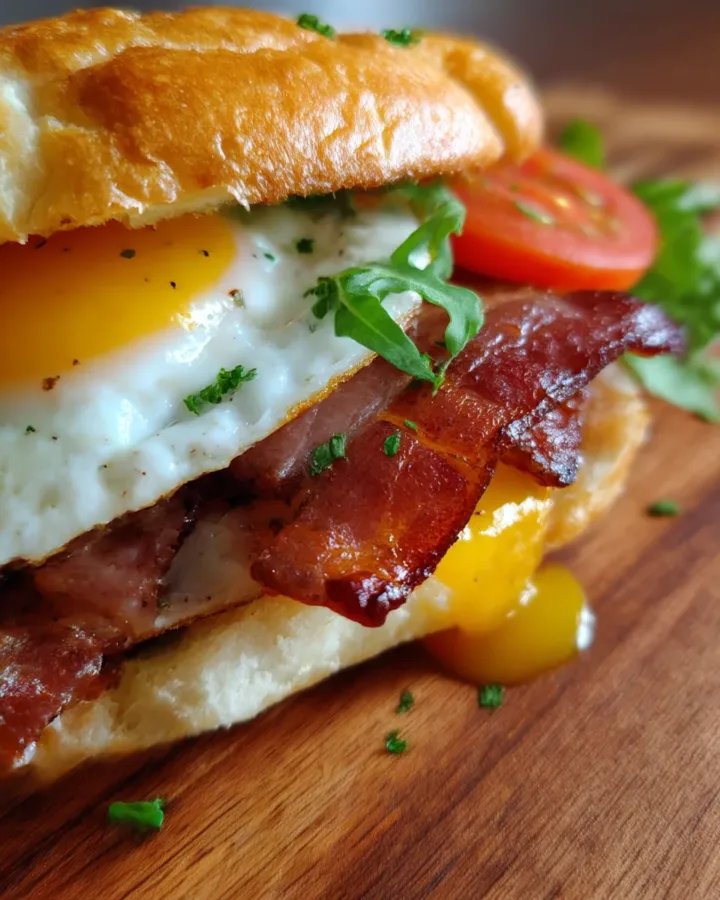Cloud Bread Breakfast Sandwich Bun
