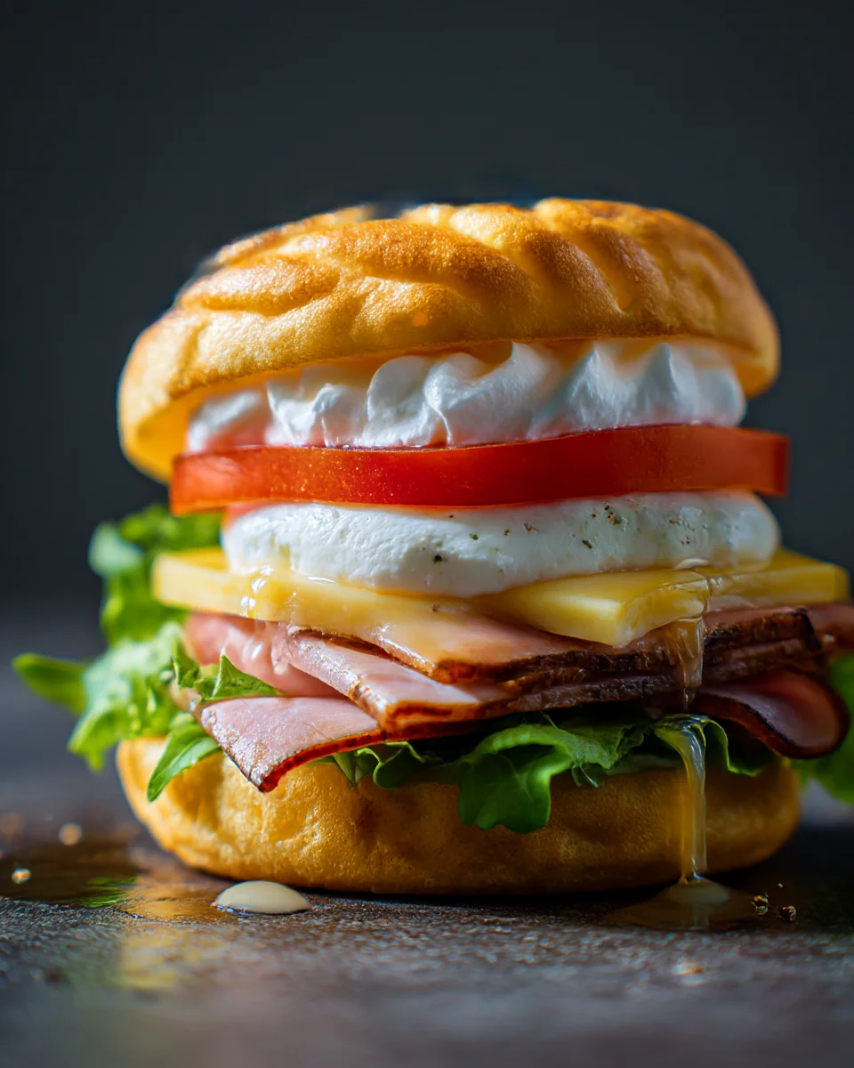 Cloud Bread Breakfast Sandwich Bun