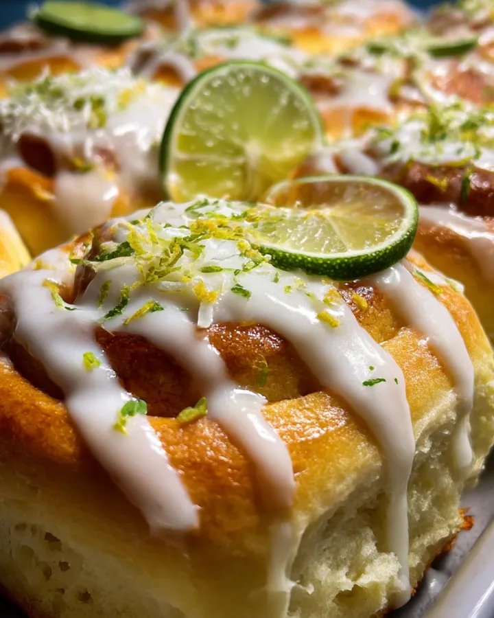 Coconut Lime Sweet Rolls with Glaze
