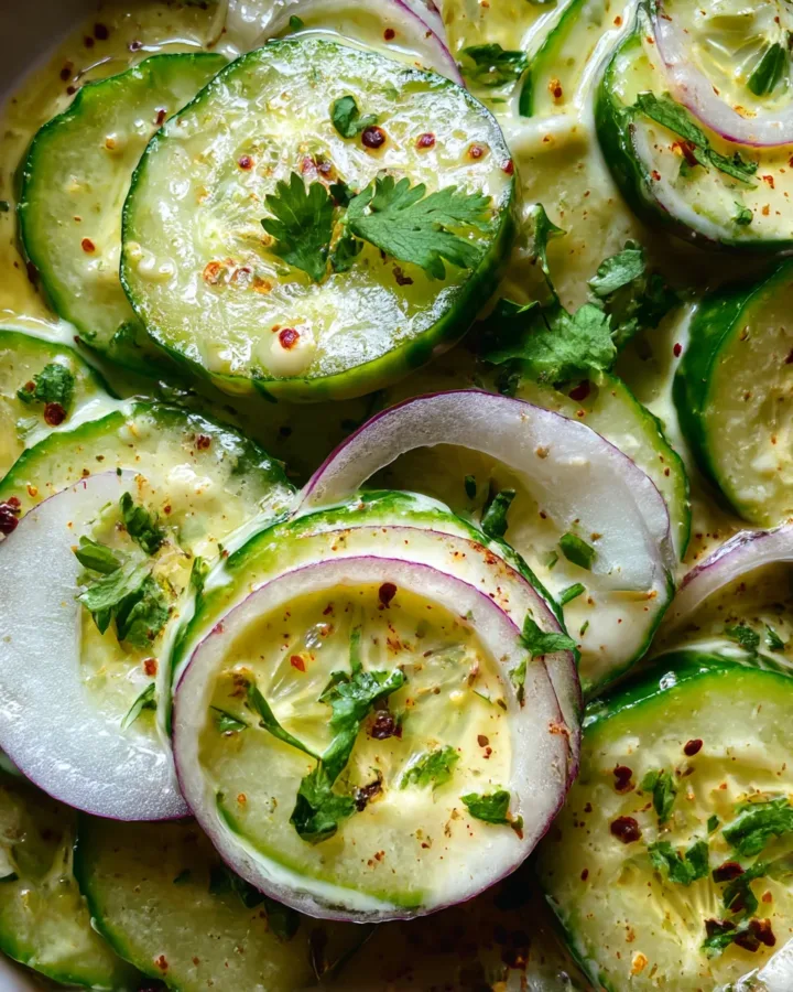 Creamy Cucumber Vinegar Salad