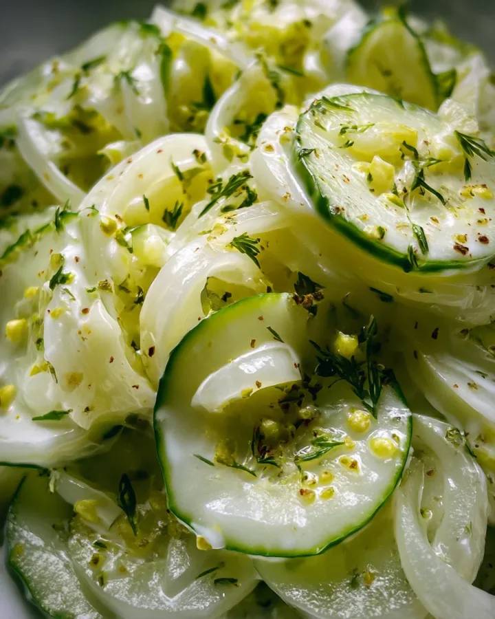 Creamy Cucumber Vinegar Salad