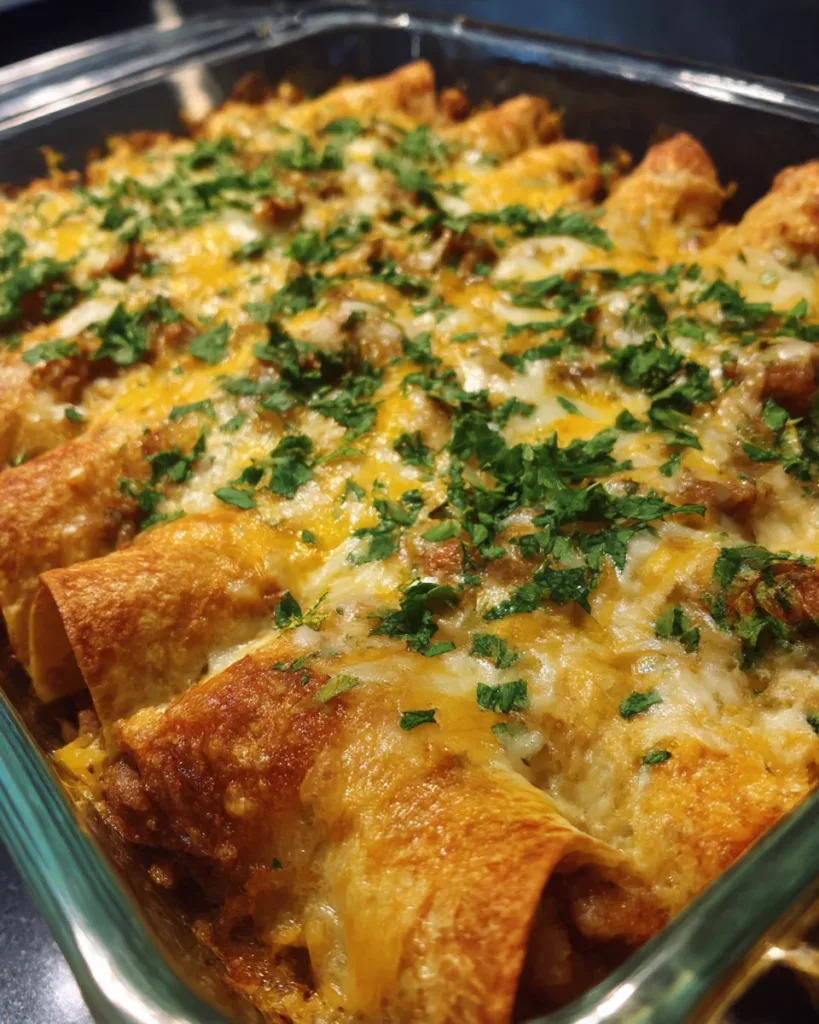 Crispy Baked Taquito Casserole