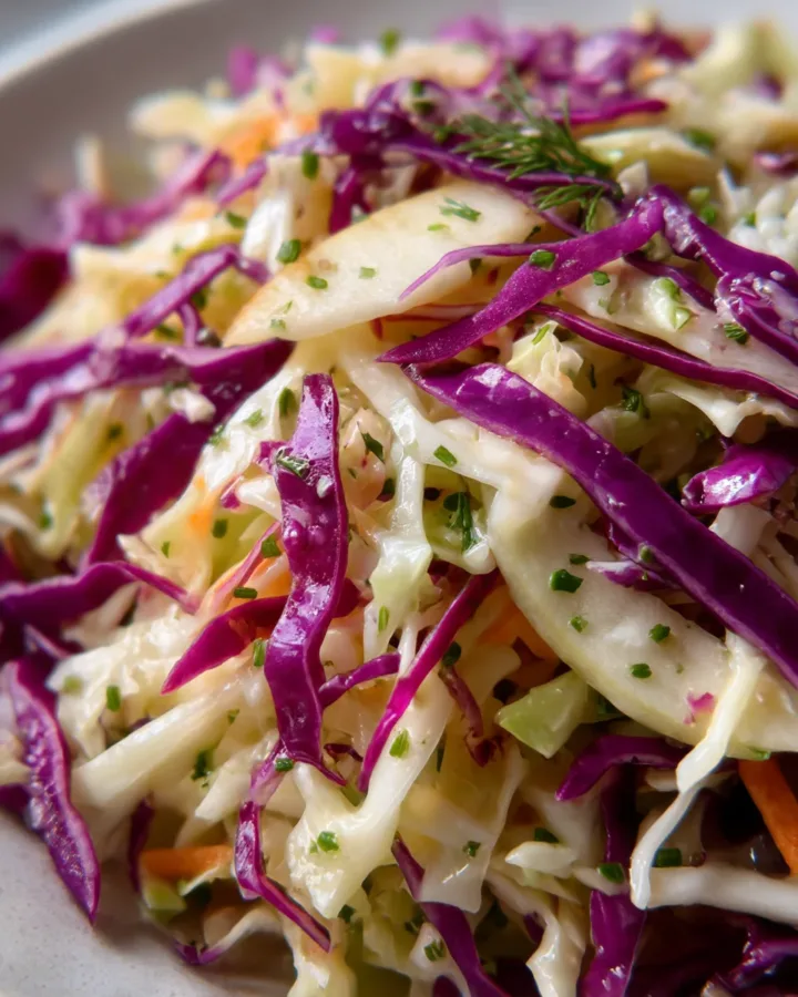 Crunchy Apple Cabbage Detox Salad
