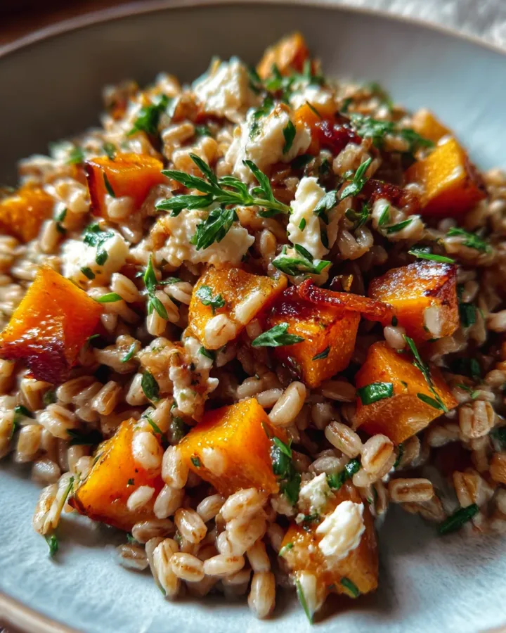 Farro Salad with Roasted Butternut Squash