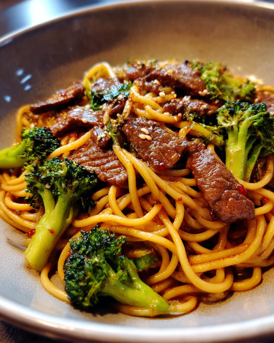 Firecracker Beef & Broccoli Noodles