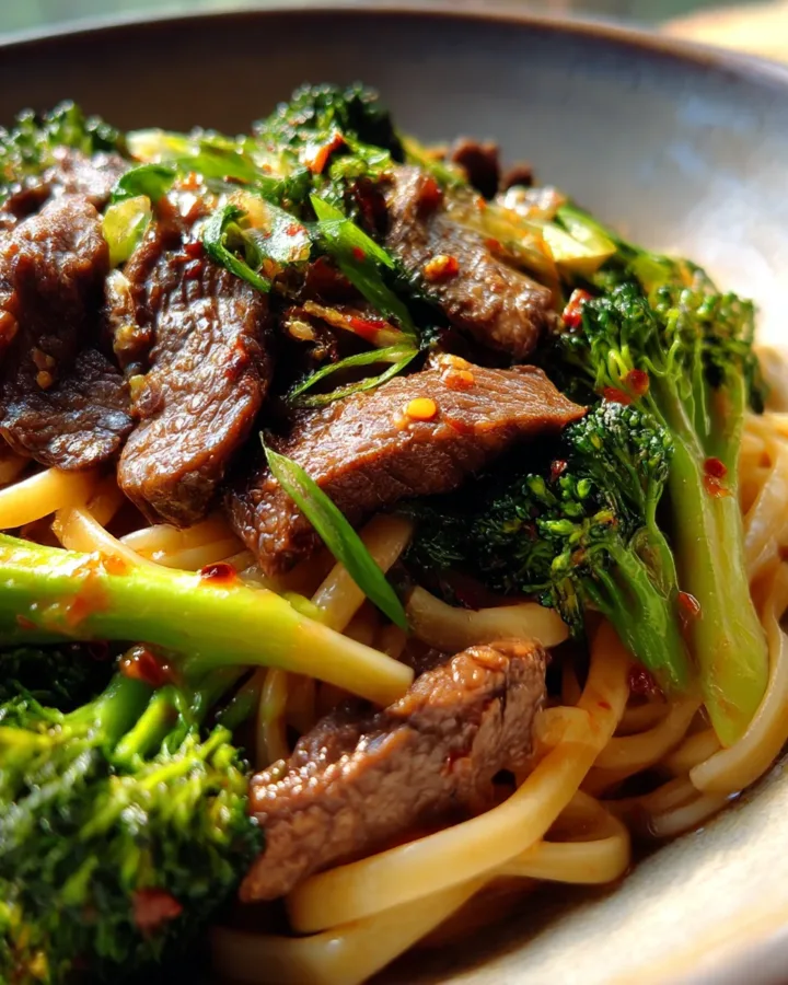 Firecracker Beef & Broccoli Noodles