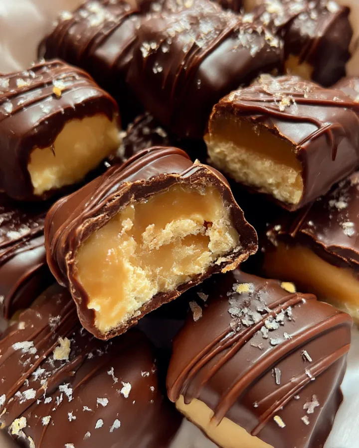 Frozen Yogurt Snickers Bites