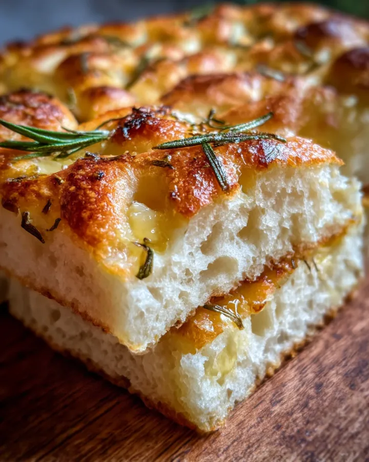 Garlic Butter Sourdough Discard Focaccia