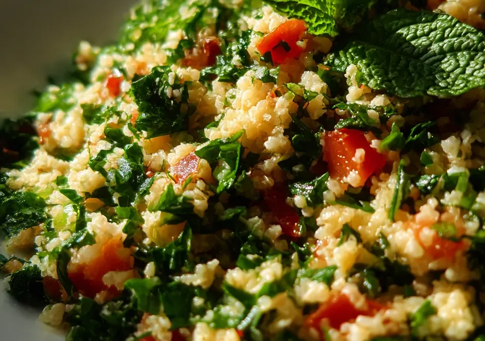 Greek Cabbage Tabbouleh Twist