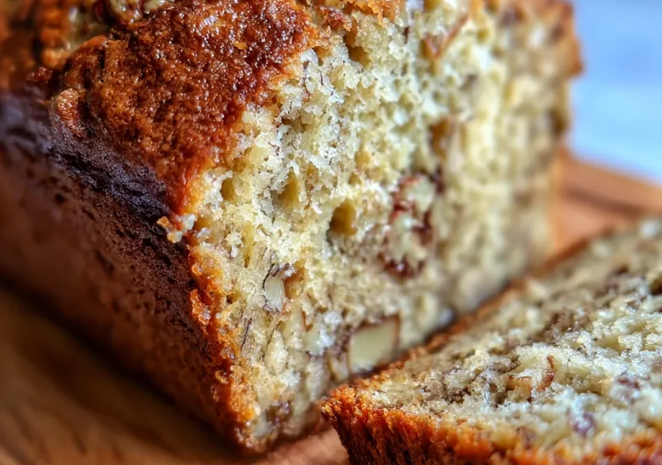 Healthy Blender Banana Nut Breakfast Loaf