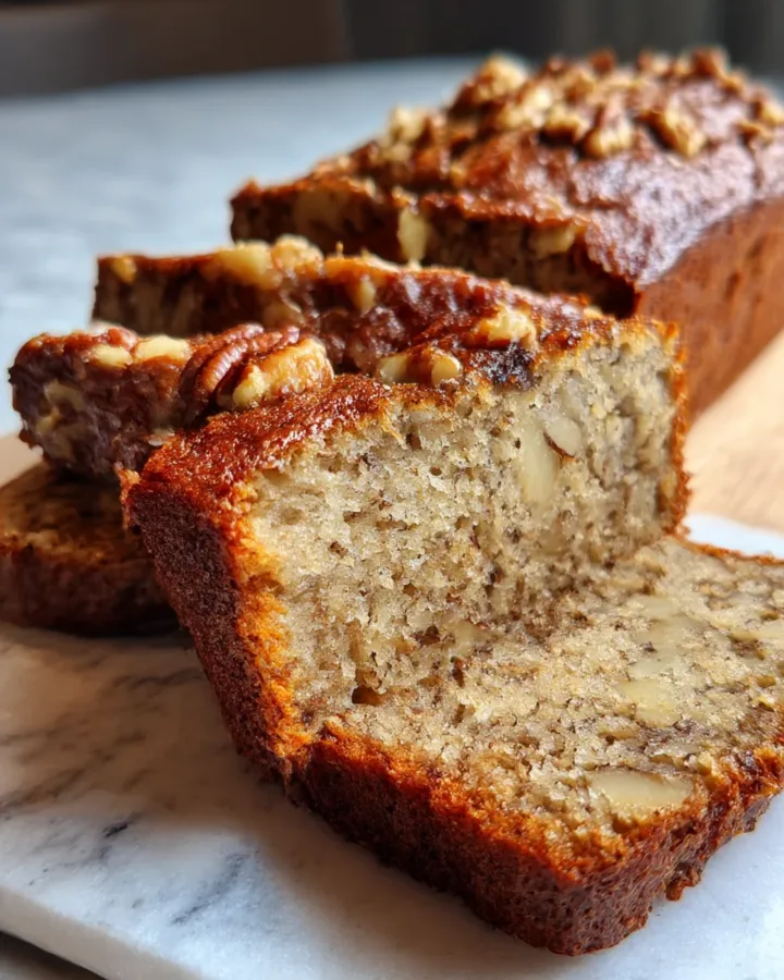 Healthy Blender Banana Nut Breakfast Loaf