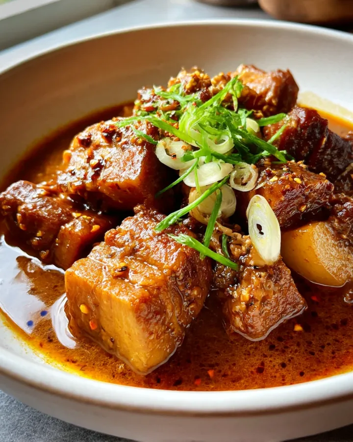 Korean-Inspired Banana Milk Braised Pork