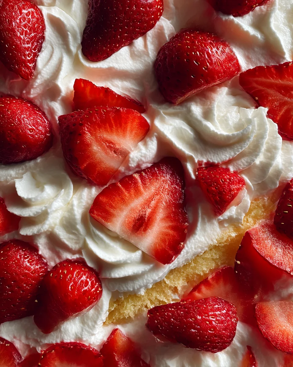 Lazy Girl Strawberry Sheet Cake