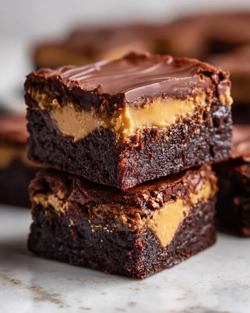 Peanut Butter Cup Fudge Brownies