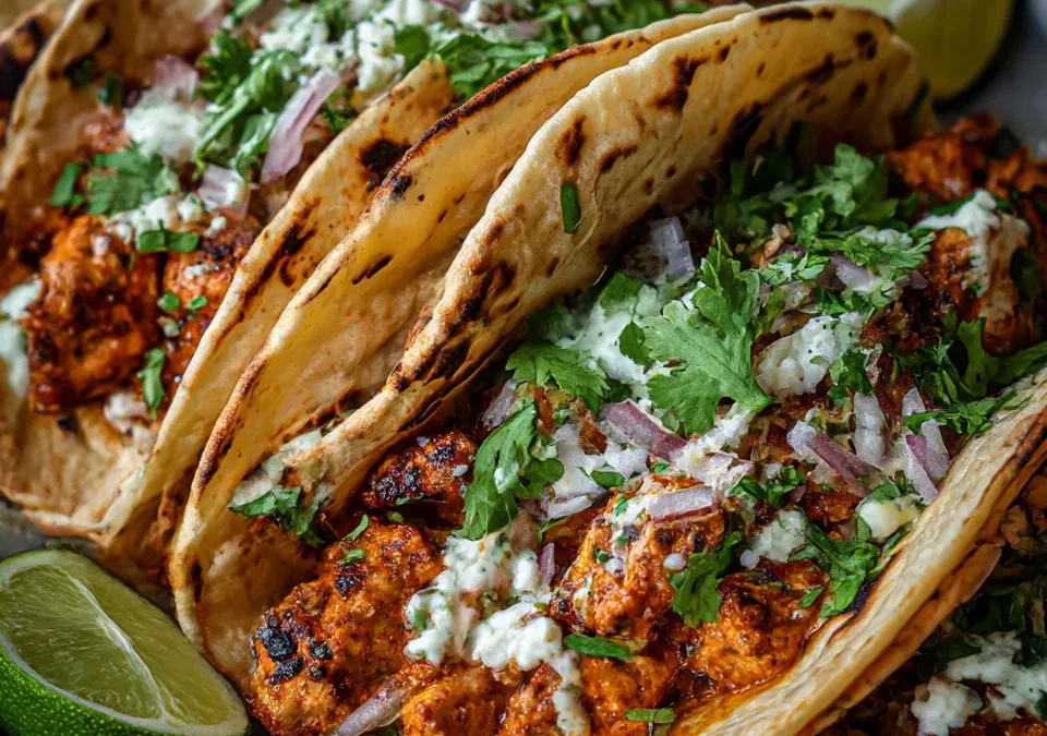 Third-Culture Butter Chicken Tacos