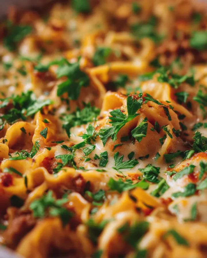 Turkish Manti Noodle Bake