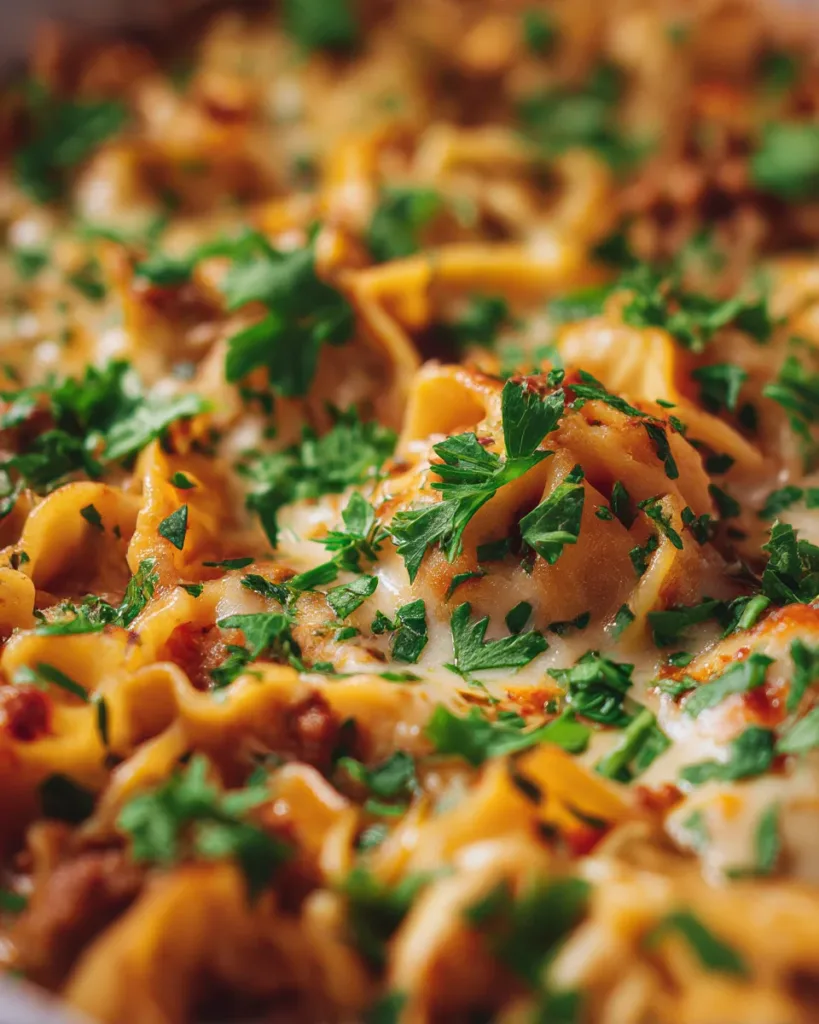 Turkish Manti Noodle Bake