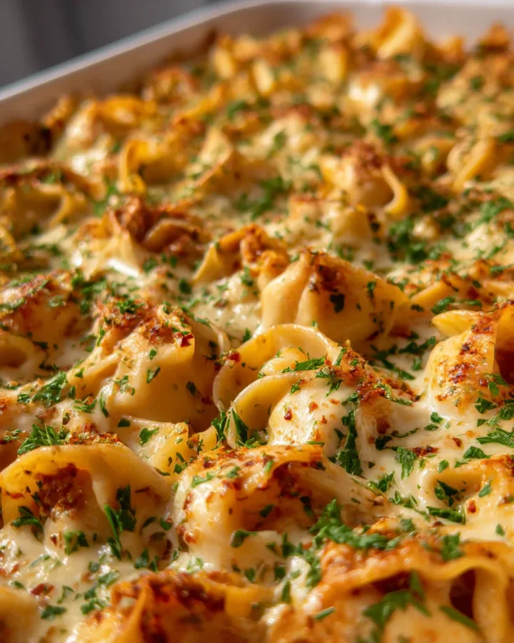 Turkish Manti Noodle Bake
