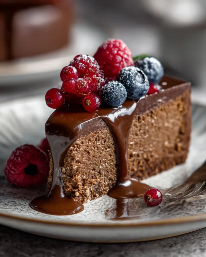 Vegan Chocolate Tahini Torte