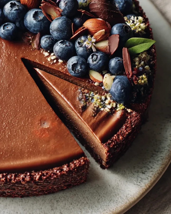Vegan Chocolate Tahini Torte