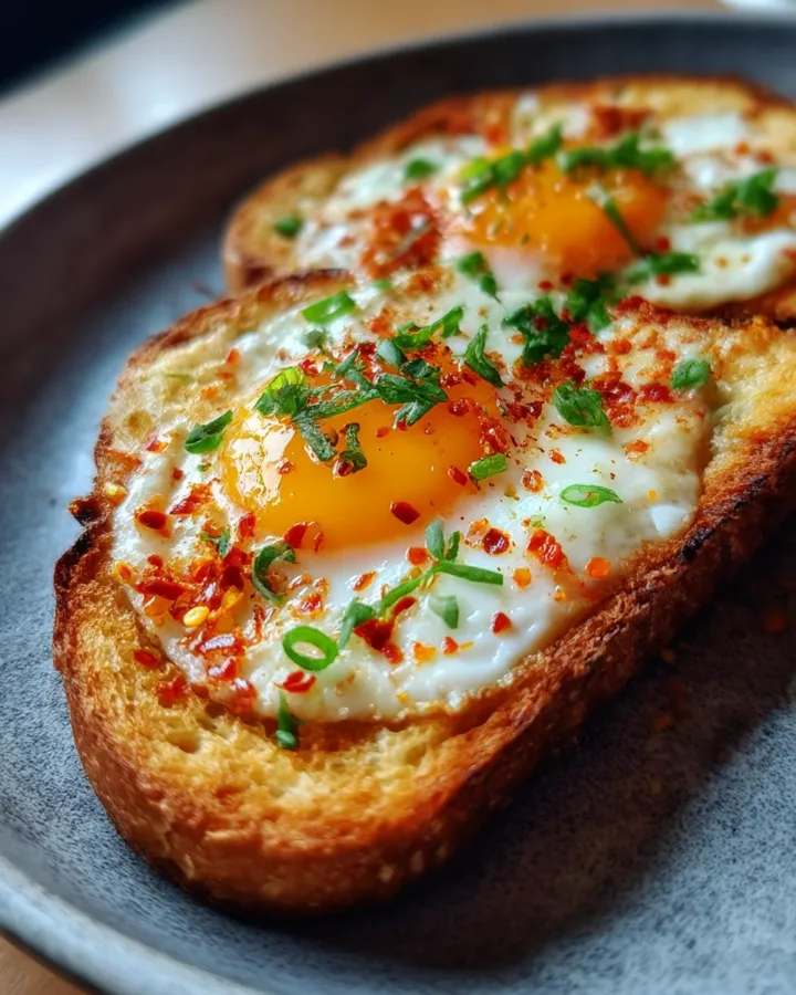 rated Egg Toast with Chili Crunch